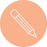 Pencil Line Multi Circle Icon vector