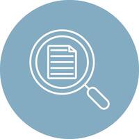 Magnifying Line Multi Circle Icon vector