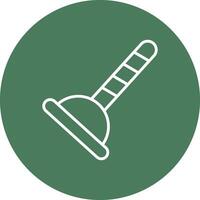 Plunger Line Multi Circle Icon vector