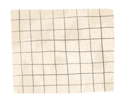 Paper templates for notes. A sheet of paper torn from a notebook in a black cell. Illustration of notes from a notebook on an isolated background png