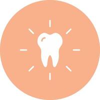 dental cuidado glifo multi circulo icono vector