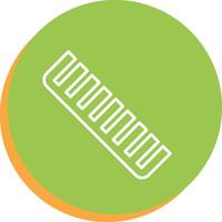 Comb Line Multi Circle Icon vector