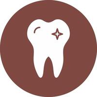 Teeth Glyph Multi Circle Icon vector