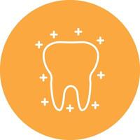 Tooth Line Multi Circle Icon vector