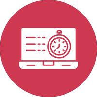 Timer Glyph Multi Circle Icon vector