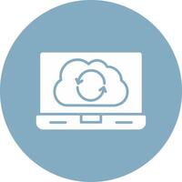 Syncronization Glyph Multi Circle Icon vector