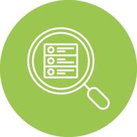 Search Database Line Multi Circle Icon vector