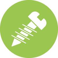 Screw Glyph Multi Circle Icon vector