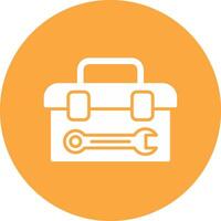 Tool Box Glyph Multi Circle Icon vector