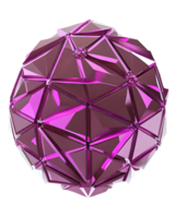 3d ilustração roxa cristal bola png