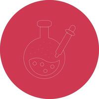 Pipette Line Multi Circle Icon vector