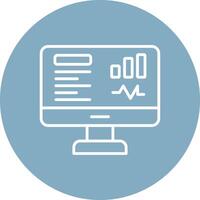 Dashboard Line Multi Circle Icon vector
