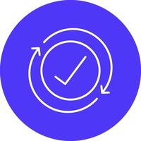 Iteration Line Multi Circle Icon vector