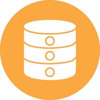 Database Glyph Multi Circle Icon vector