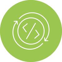Development Line Multi Circle Icon vector
