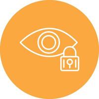 Retinal Scan Line Multi Circle Icon vector