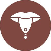 Piercing Glyph Multi Circle Icon vector