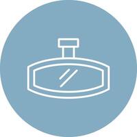 Rearview Mirror Line Multi Circle Icon vector