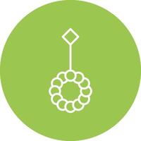 Belly Piercing Line Multi Circle Icon vector