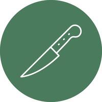 Knife Line Multi Circle Icon vector