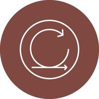 ágil línea multi circulo icono vector