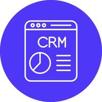 CRM Line Multi Circle Icon vector