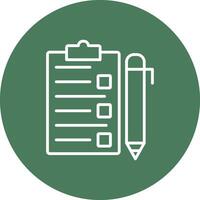 Task List Line Multi Circle Icon vector