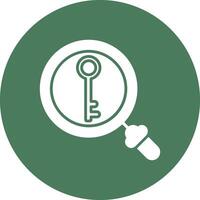 Key Glyph Multi Circle Icon vector