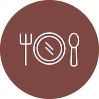 Banquet Line Multi Circle Icon vector