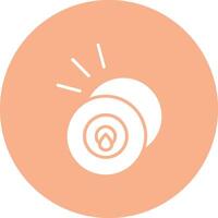 Cymbal Glyph Multi Circle Icon vector