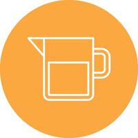 Water Jar Line Multi Circle Icon vector