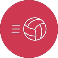 Volley Ball Line Multi Circle Icon vector