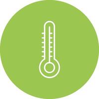 Thermometer Line Multi Circle Icon vector