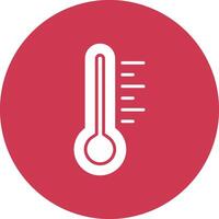 Thermometer Glyph Multi Circle Icon vector