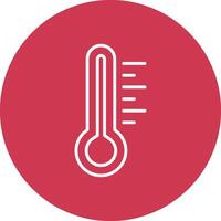 Thermometer Line Multi Circle Icon vector