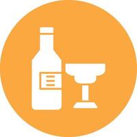 Alcohol Glyph Multi Circle Icon vector