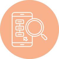 Mobile Phones Line Multi Circle Icon vector