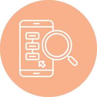 Mobile Phones Line Multi Circle Icon vector