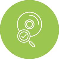 Cds Line Multi Circle Icon vector