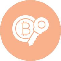 Bitcoin Glyph Multi Circle Icon vector