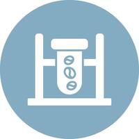 Quality Check Glyph Multi Circle Icon vector