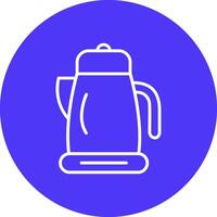 Kettle Line Multi Circle Icon vector