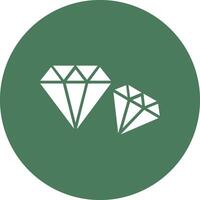 Diamond Glyph Multi Circle Icon vector