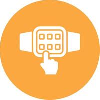 Touchscreen Glyph Multi Circle Icon vector