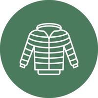 Jacket Line Multi Circle Icon vector