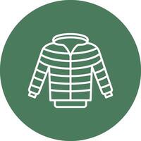 Jacket Line Multi Circle Icon vector