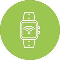 Wi-fi Line Multi Circle Icon vector