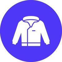 Coat Glyph Multi Circle Icon vector