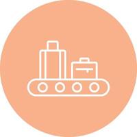 Conveyor Line Multi Circle Icon vector