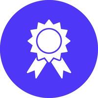 Badge Glyph Multi Circle Icon vector